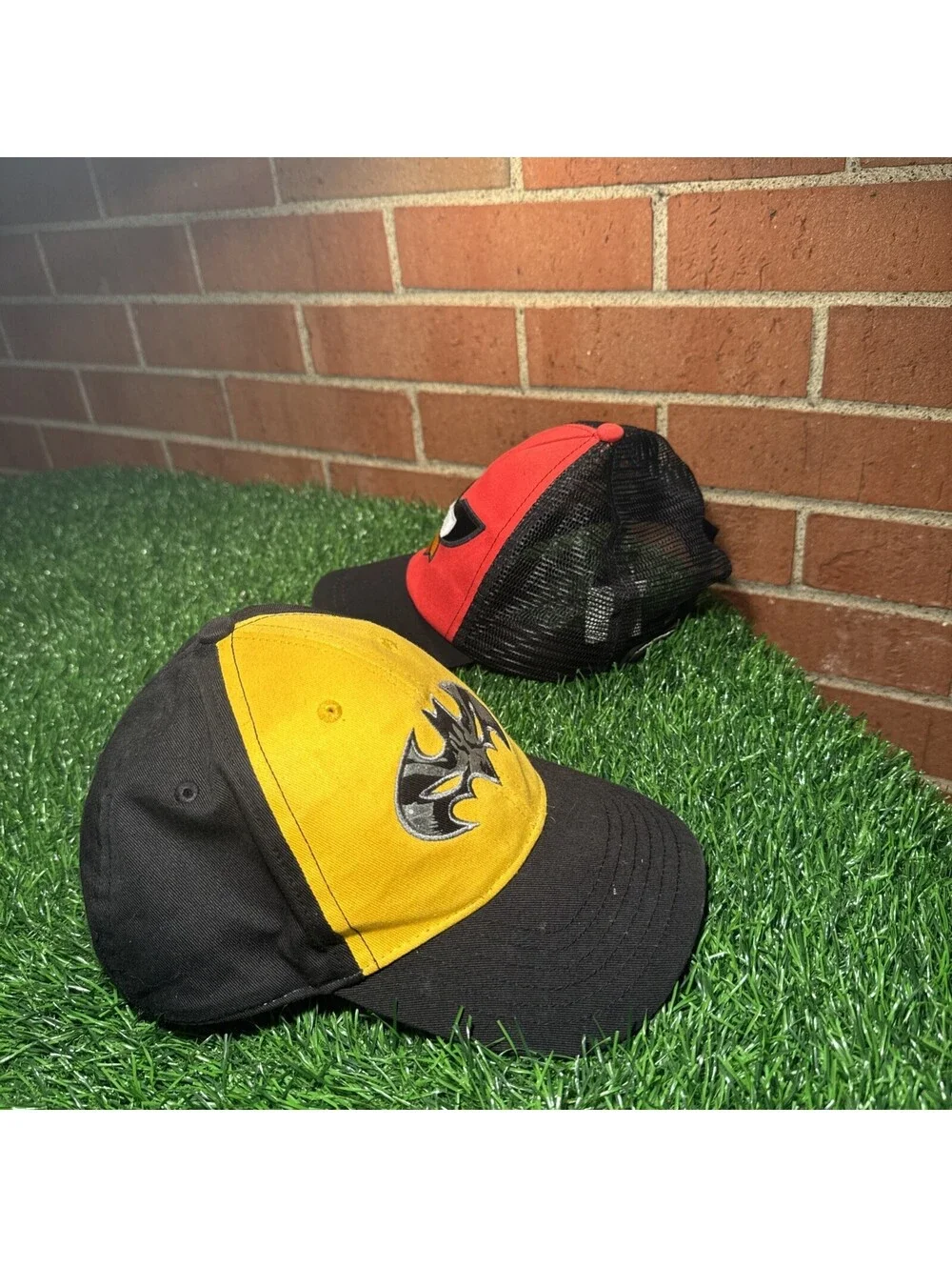 Batman and Angry Birds Space Kids Baseball Caps Set